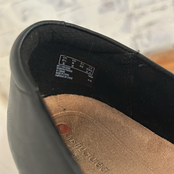 Clarks Rosalyn Belle Pumps Womens Size 9M Black Leather Block Heel Slip On Shoes - Picture 9 of 9